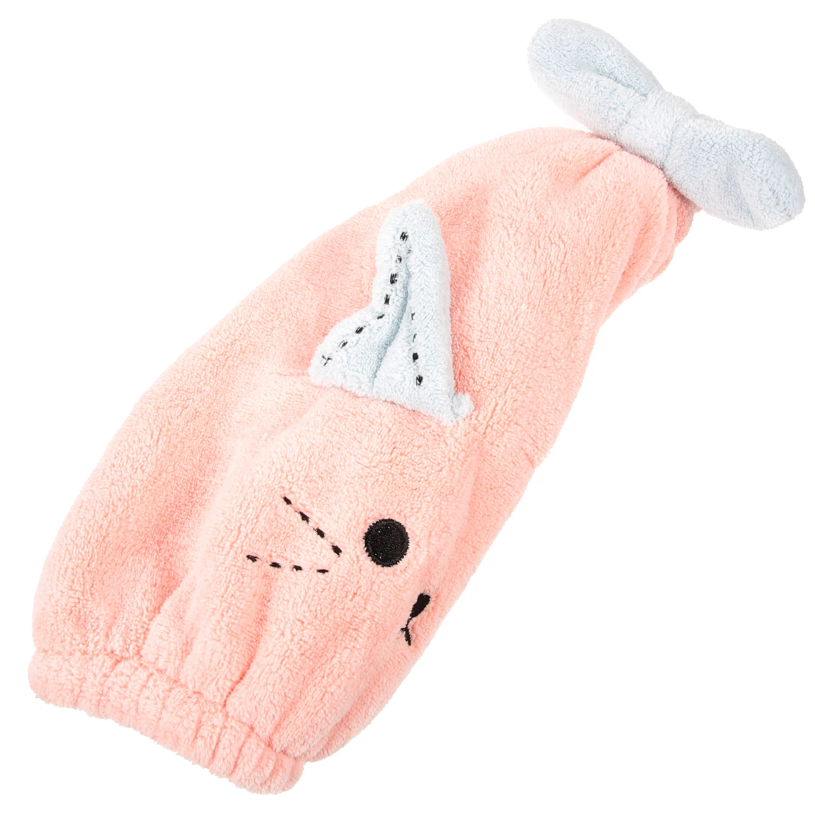 

Kids Dry Hair Towels Coral Fleece Cartoon Pink Bath Shower Beach Hooded Absorbent Soft Hair AccessoriesToddler Bath Towels