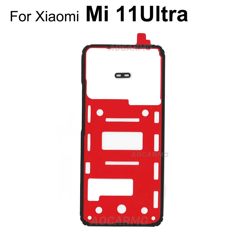 Aocarmo Front And Back Cover Adhesive For Xiaomi 11 Ultra Mi 11U Rear Housing Battery Cover Sticker Glue Tape Replacement