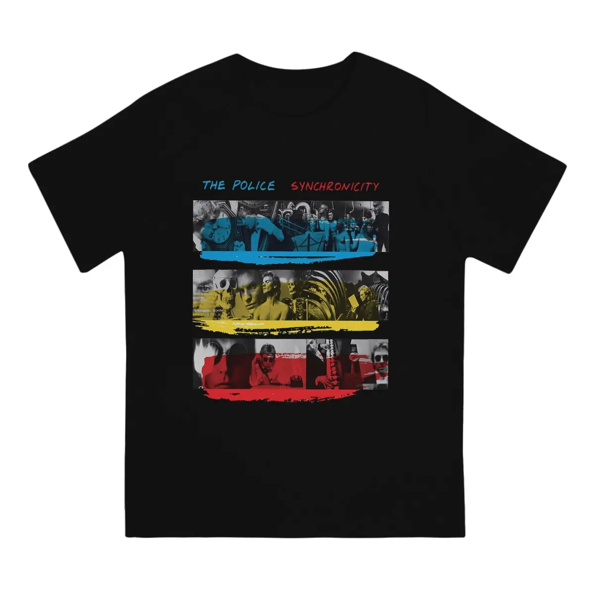 Men's Rock And Roll T Shirts The Police Band Cotton Clothes Vintage Short Sleeve Crew Neck Tee Shirt New Arrival T-Shirt