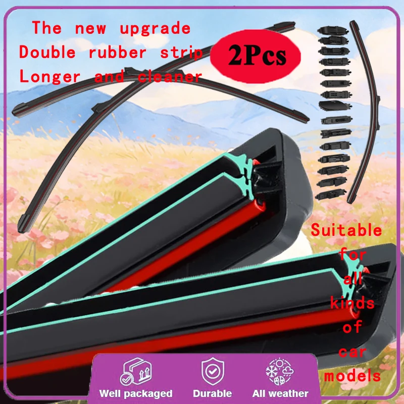 

For Peugeot 807 Citroen C8 2002-2014 Car Windshield Wiper Blade Front Windscreen Washer Accessories Window Cleaning Replacement