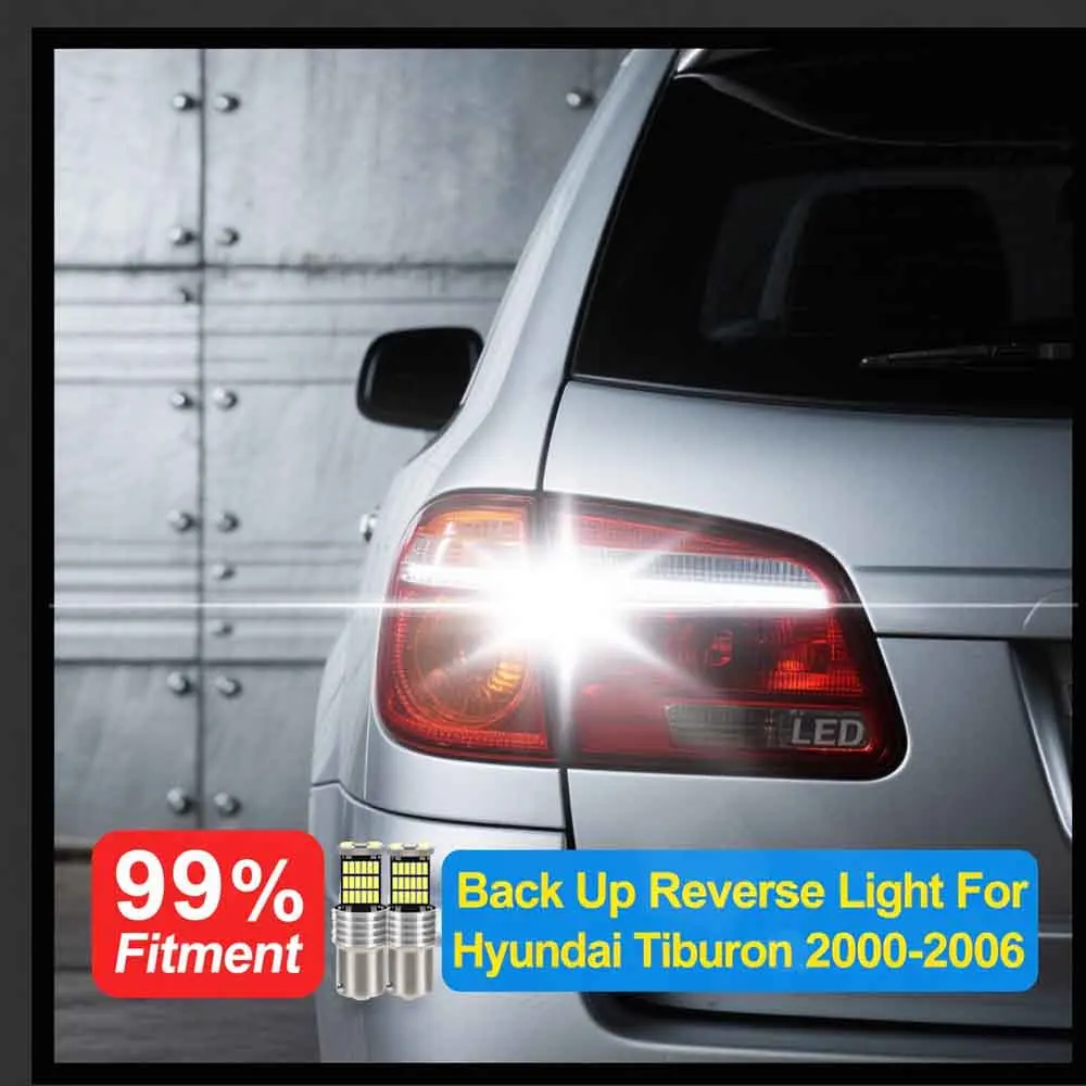 

2pcs LED Bulb Reverse lights Transporter Lamp Canbus No Error High Power For Hyundai Tiburon 2000 2001 2002 2003 2004 2005 2006