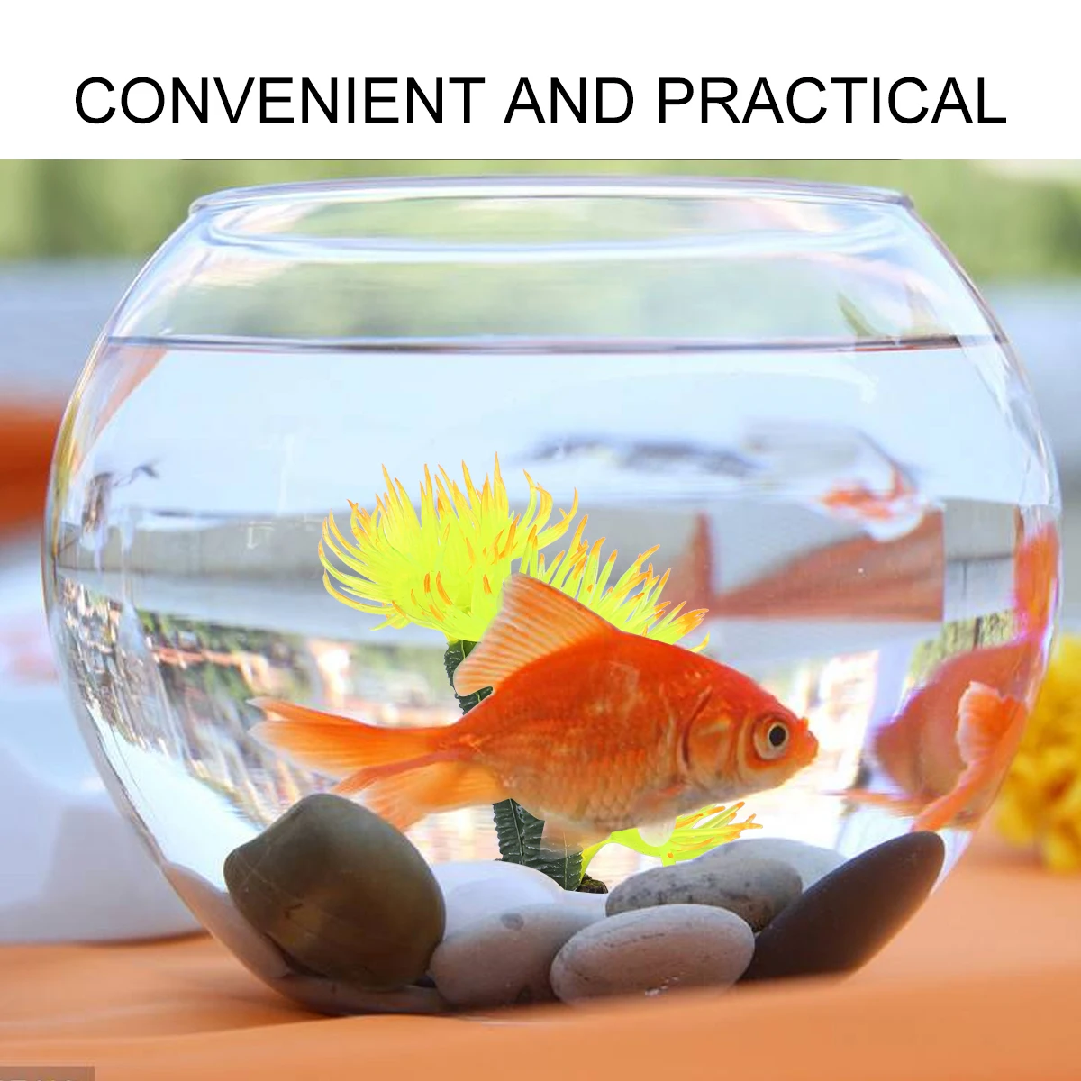 

1Pcs Artificial Coral Yellow Safe Durable Aquarium Decoration Fake Coralline Manmade Fish Tank Artifact Artificial Coral