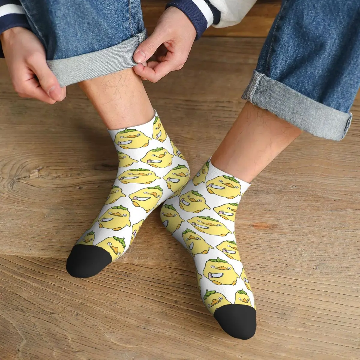 Calcetines Knife Duck Studio Ghibli, medias súper suaves Harajuku, calcetines para todas las estaciones, accesorios para regalos de Navidad Unisex