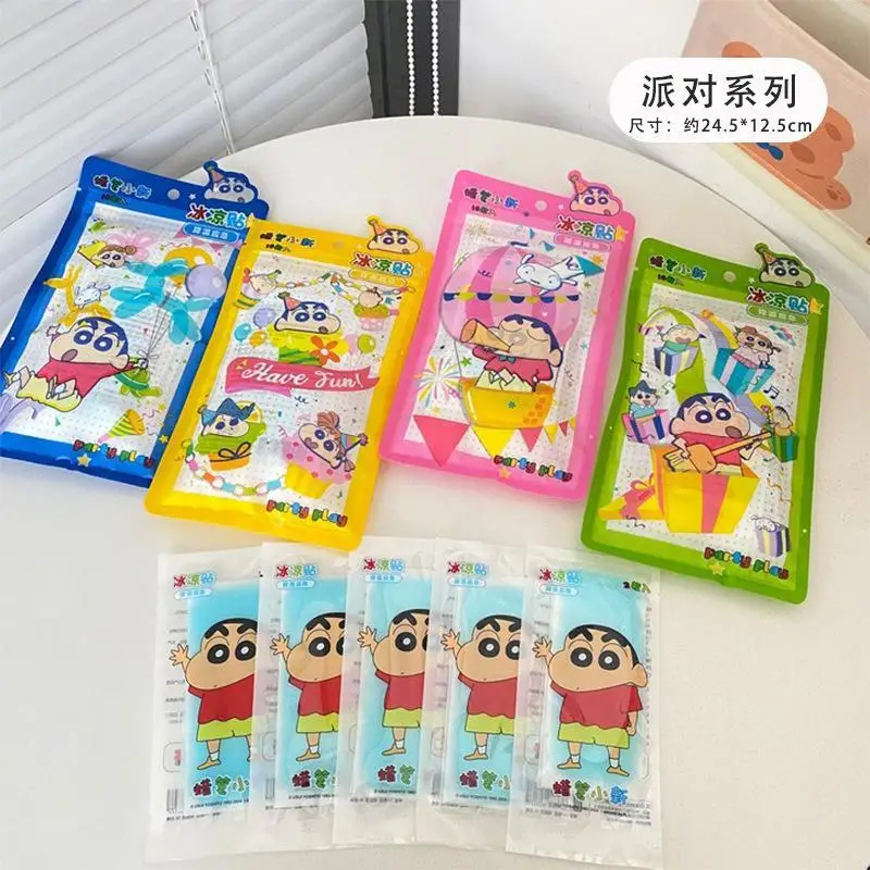 New Kawaii Crayon Shin-Chan Ice Cooling Patch Summer Heat Relieving And Refreshing Student Cooling Patch Ins Gift For Girls