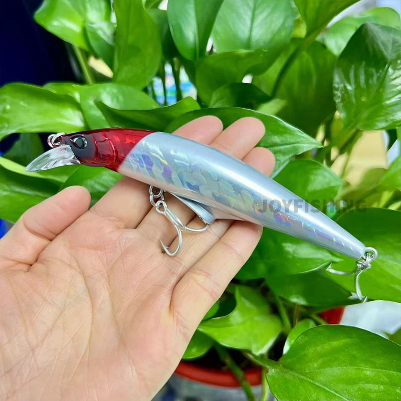 1 pz 120mm 45g Pesante Minnow Affondamento Richiamo di Pesca Acqua di Mare Trota Bass Richiamo per la Pesca a lancio lungo Isca Pesca Esca da pesca 9093