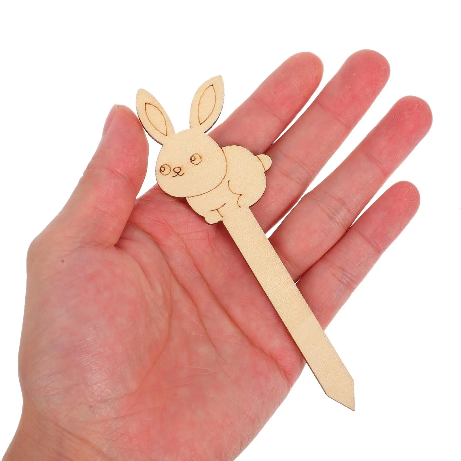 10 قطعة علامة مرجعية خشبية خمر الإشارات المرجعية فارغة لتقوم بها بنفسك عدة تسمية علامات عيد الفصح Kawaii أبي
