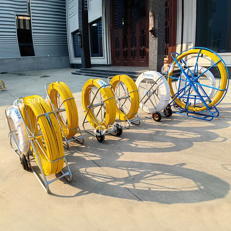 9 مم * 350 م قضيب قناة من الألياف الزجاجية، قضيب قناة مستمر، صنارة صيد من الألياف الزجاجية الصلبة #2