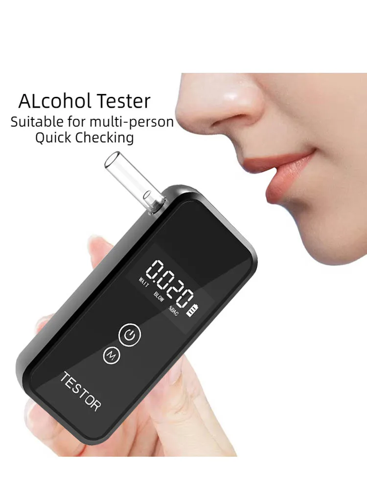 New Portable Digital Alcohol Detector High Capacity Portable Breath Alcohol Tester Alcoholtester Breathalyzer 2025