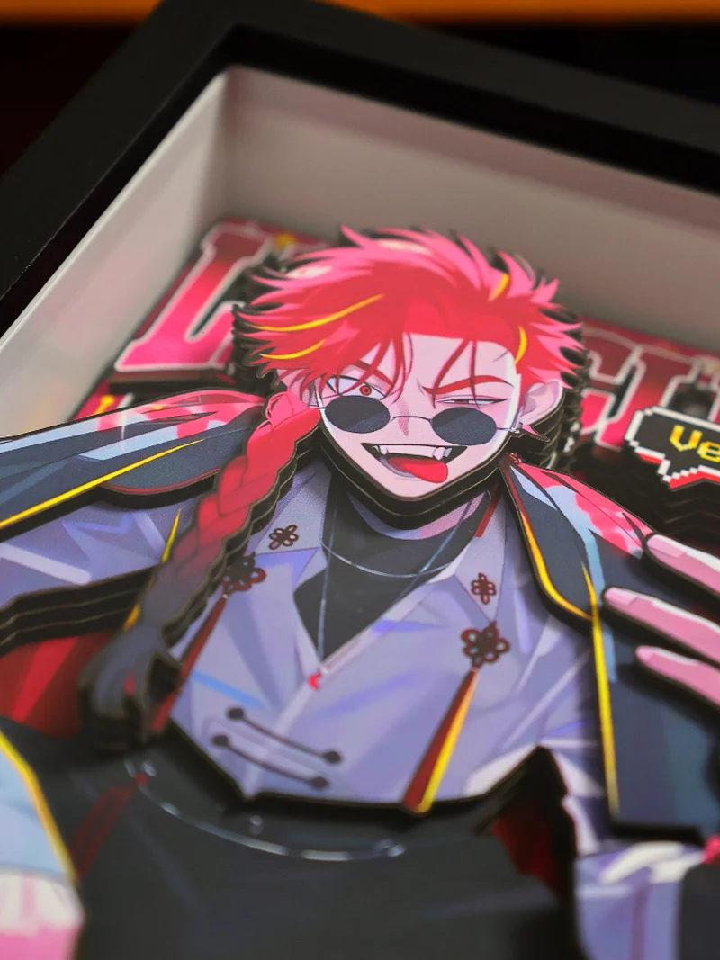 Hot Sales Anime Link Klik 3D Handgemaakte Kunst Schilderij Ader Cartoon Figuur Verzamel Foto Ornamenten Slaapkamer Decora Fans Kerstcadeaus