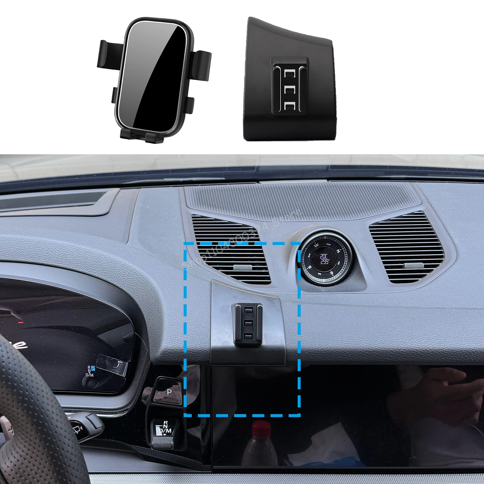 

Car Mobile Phone Holder for Porsche Cayenne 2024 2025 2026 GPS Bracket Navigation Stand Auto Accessories