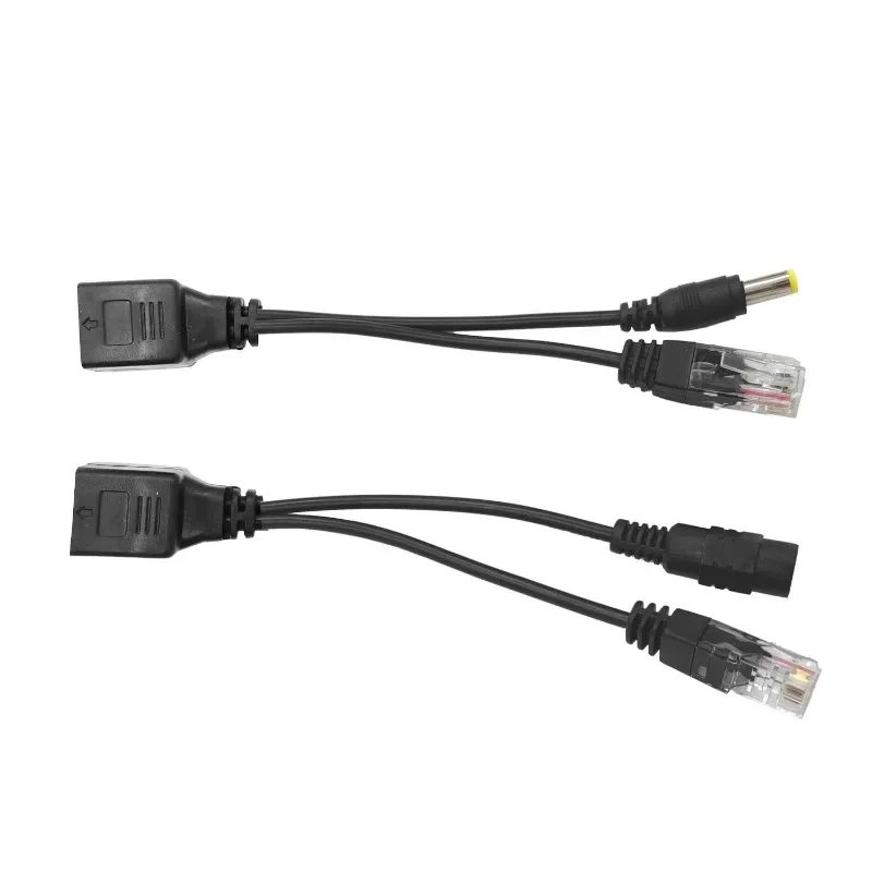 

5pcs POE Spliter Waterprrof With Video And Power Adapter Cable RJ45 12V-48V Supply Module Injector for IP Camera Extender