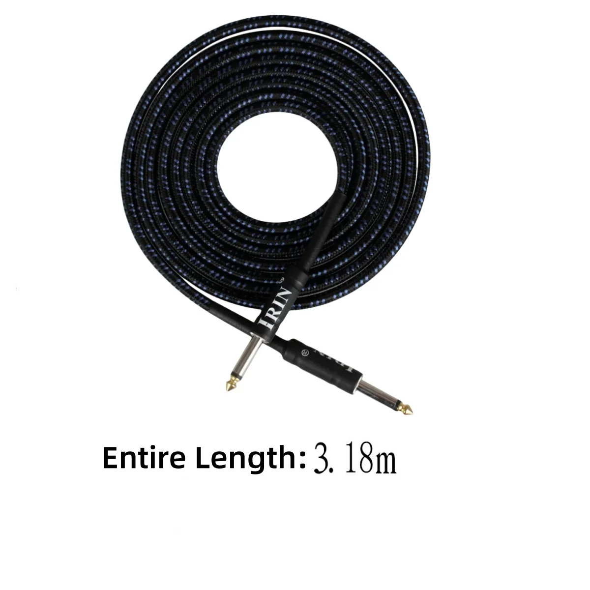 Guitar Audio Wire Cord 3M Cable 6.5mm Plug No Noise Audio Wire Cord Musical Instrument Parts for Electric Guitar Bass