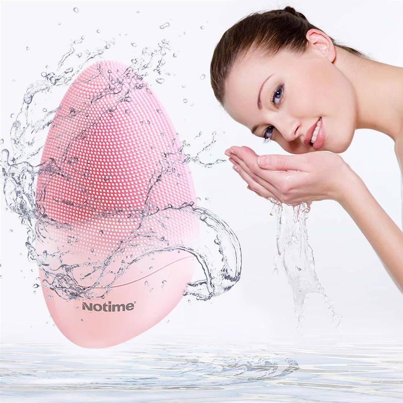 NOTIME 2023 Home Use Waterproof Electric Up Vibration Facial Cleansing Brush