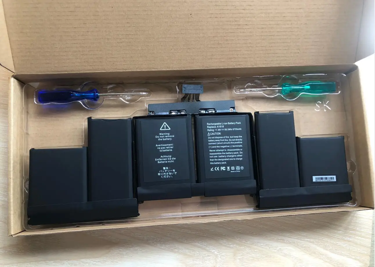 Imagem -04 - Bateria para Apple Macbook Pro A1618 11.36v 99.5wh 15 em Retina A1398 2023 Ano 02000079 Mjlq2ll a Mjlt2ll a