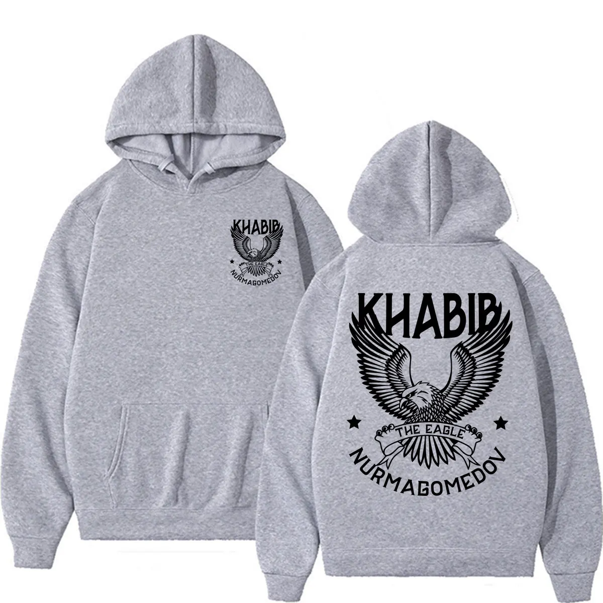 Khabib The Eagle Nurmagomedov Hoodies Herrenbekleidung Mode Gewalt Ästhetik Sweatshirt Herbst Casual Fleece Hoodie Pullover – Detail 5