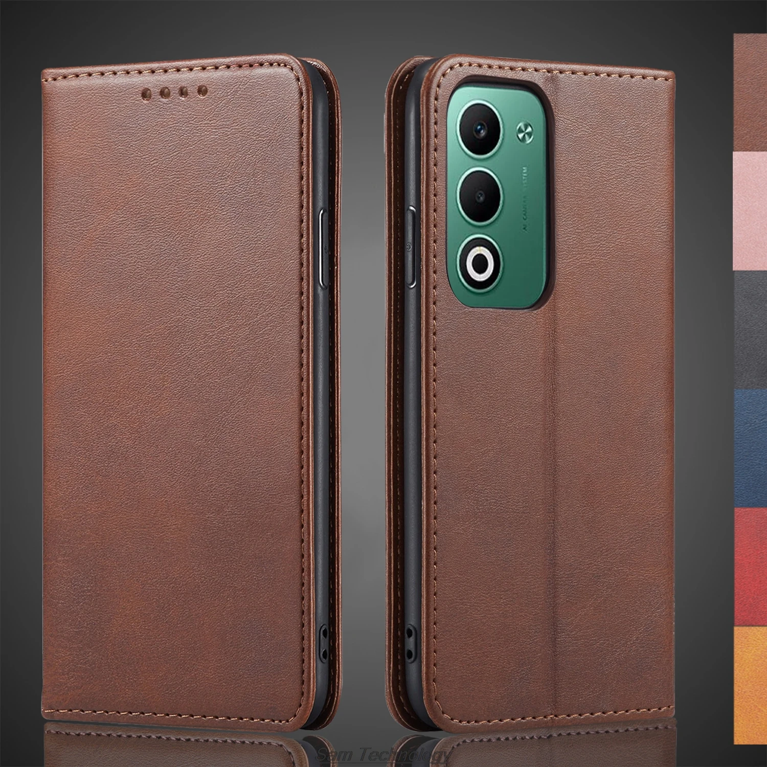 

Кожаный чехол с магнитным притяжением для OPPO A5 5G 2025/OPPO A5 2025, кобура с откидной крышкой, чехол-бумажник, сумки для телефона, Capa Fundas Coque