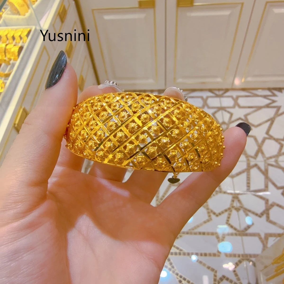 

New Dubai Fashion Premium 24K Gold Plated Bracelet Exquisite Engagement Party Jewelry for Lovers 8888