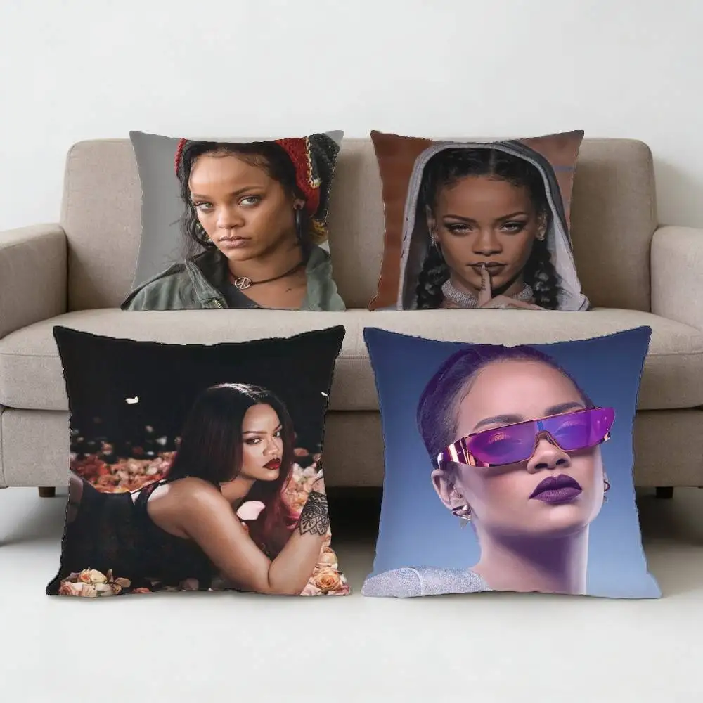 

Singer R-Rihanna Pillow Case Sofa Living Room Bedroom Headboard Backrest Cushion Square Cushion Nap Time
