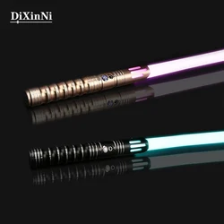 RGB Lightsaber 레이저 칼 장난감 금속 손잡이 무거운 Dueling SoundFonts FOC 블래스터 소드 레이브 깜박임 무기 Sabre De Luz