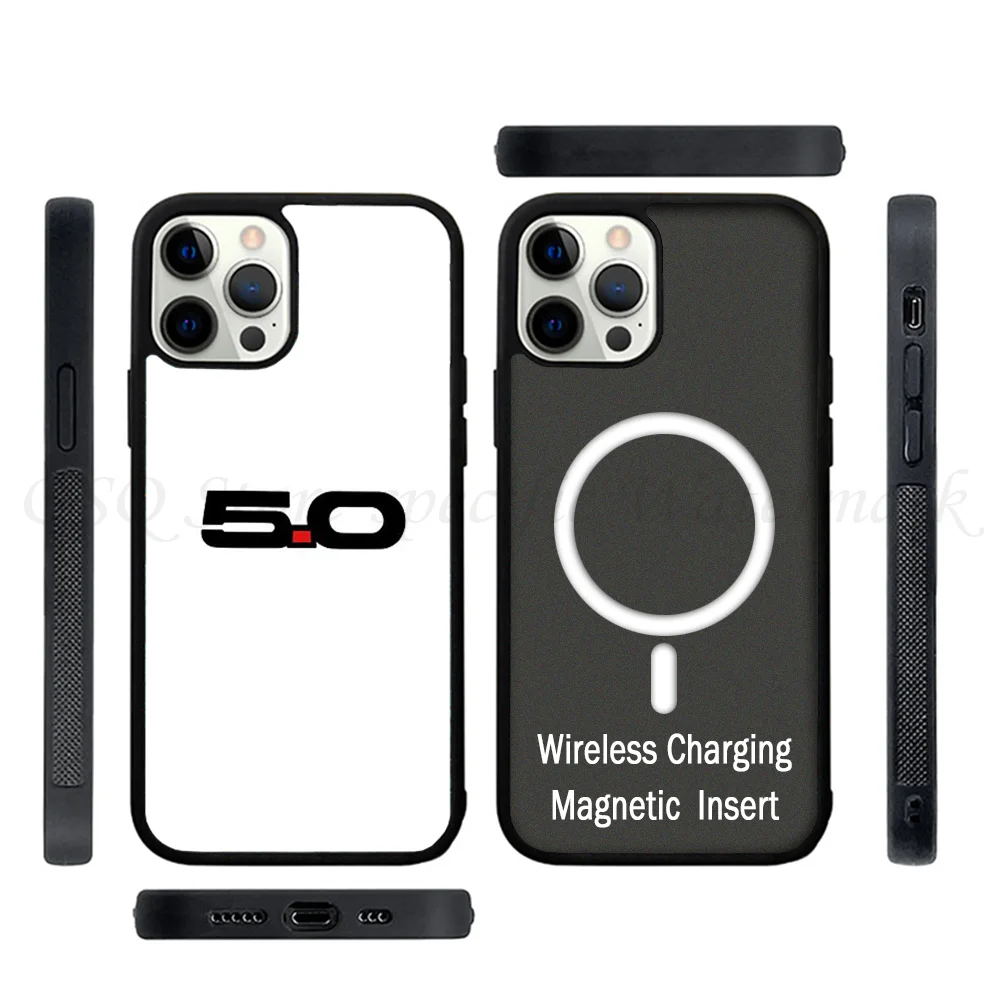 5.0 Coyote Engine S550 Stang Phone Case Strong Magnetic For IPhone 15 14 13 Pro Max 11 12 Mini Alex Mirror For Magsafe