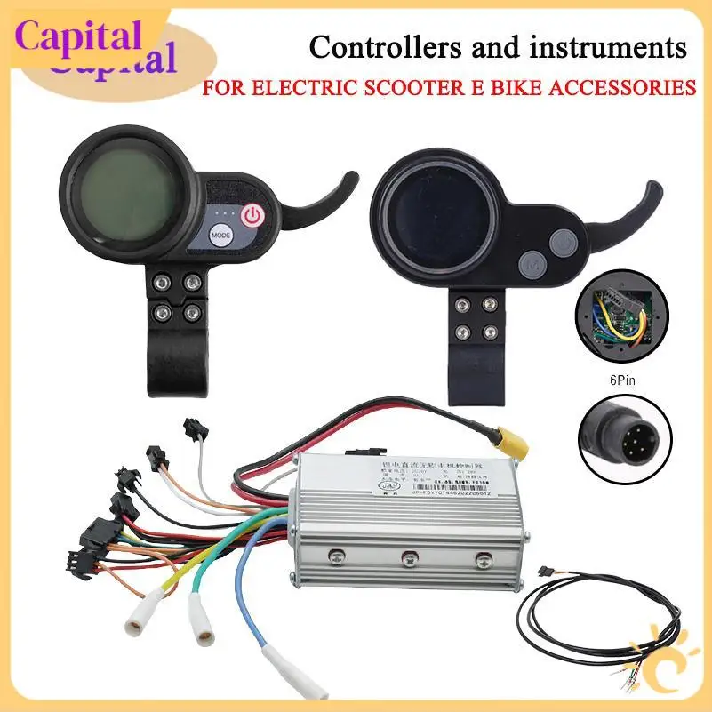 For JP 48V 25A Controller Brushless Motor+36-48V Dashboard Meter Kit for JP Electric Scooter Accessories