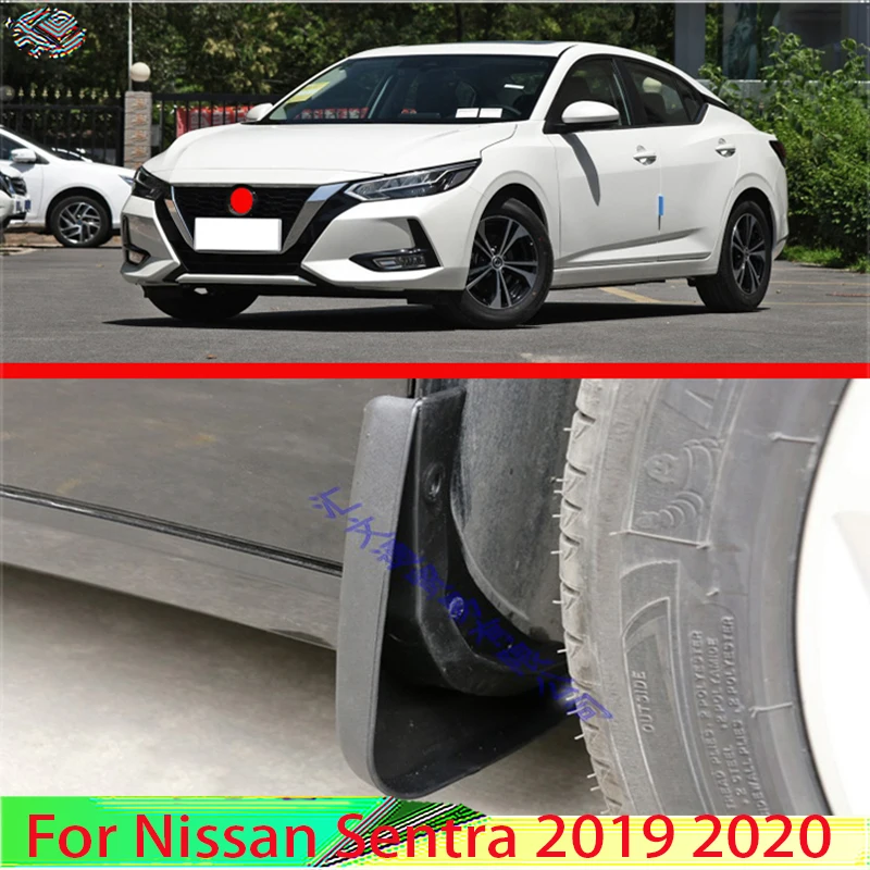 لنيسان سنترا 2019 2020 اكسسوارات السيارات الطين اللوحات سبلاش الحرس واقيات الطين درابزين 4 قطعة/المجموعة