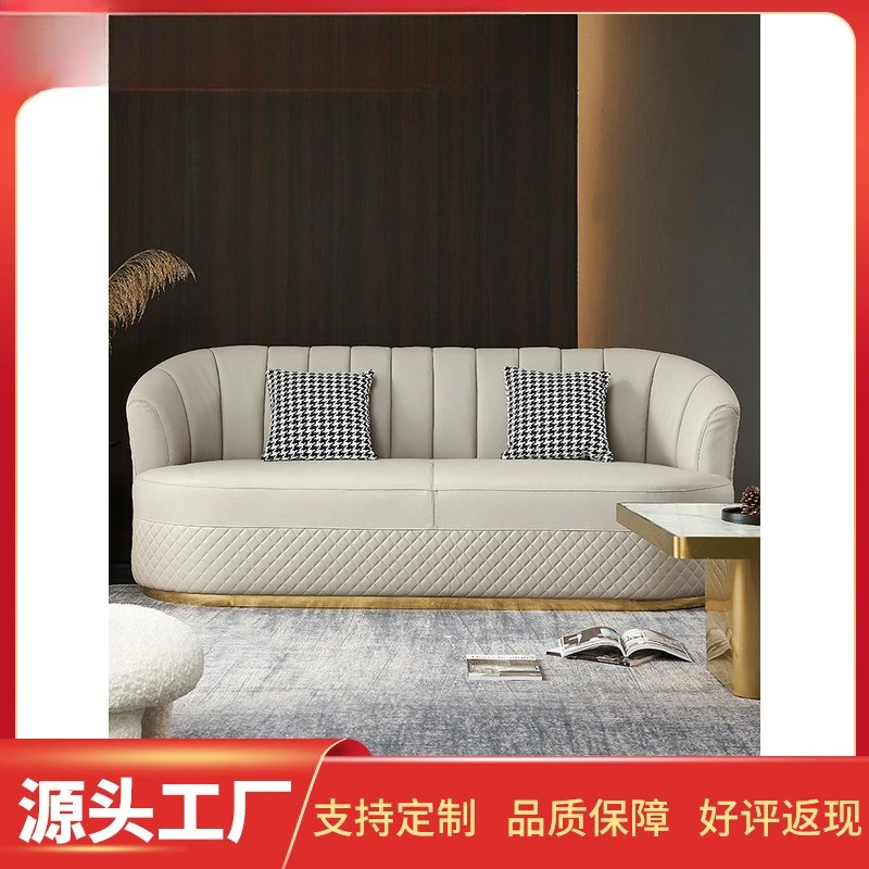 

Современный диван-кресло для небольшой квартиры в стиле лайт-люкс, для гостиной, спальни, кресло для отдыха, вращающееся одноместное кресло, итальянская кожа