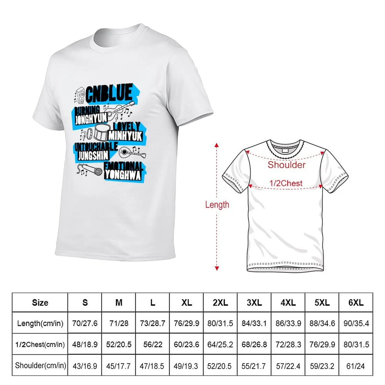 CNBlue Doodle T-Shirt cotton t shirts man 100% t shirts with prints t shirt for man T-Shirt