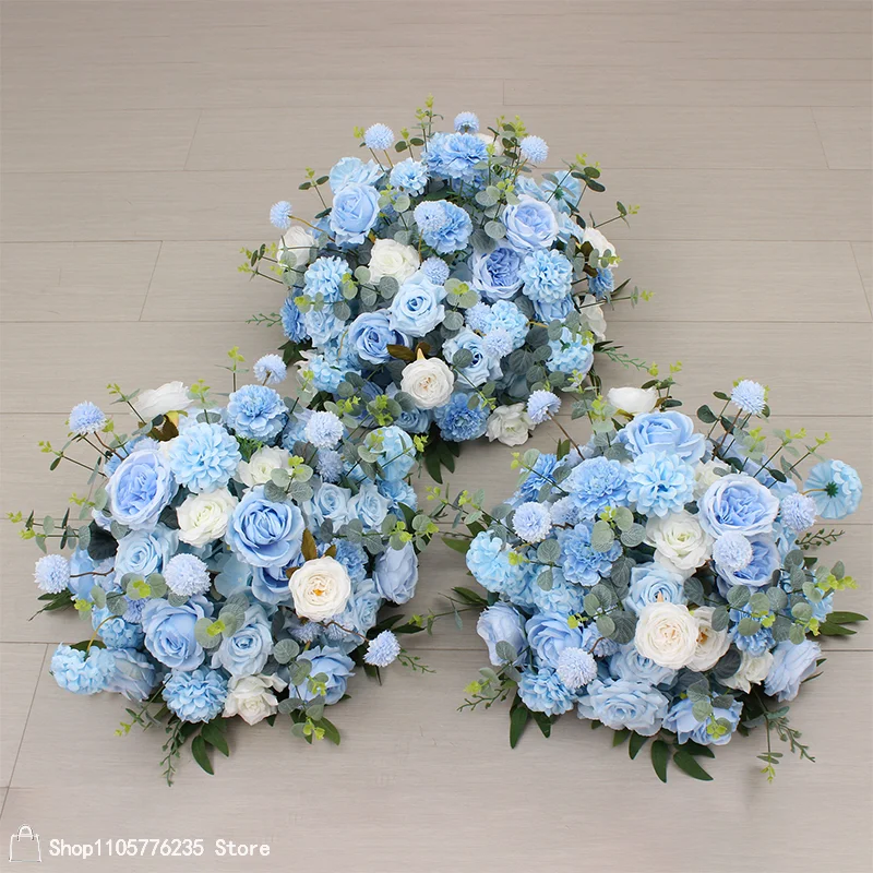 Maßgefertigter künstlicher Blumenball, luxuriöse Hochzeitstischdekoration, Rosen-Blumenarrangement, Party-Event, Gangdekoration, Blumendekoration – Detail 5
