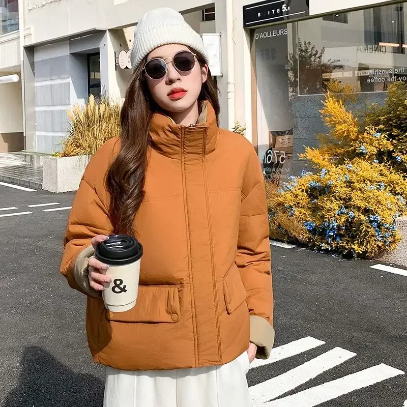 Jackets Loose Casual Fashion 2025 Parkas Woman Zip-up Coats for Women Outdoor Clothes Modern Winter 2024 High Quality Cheap Hot