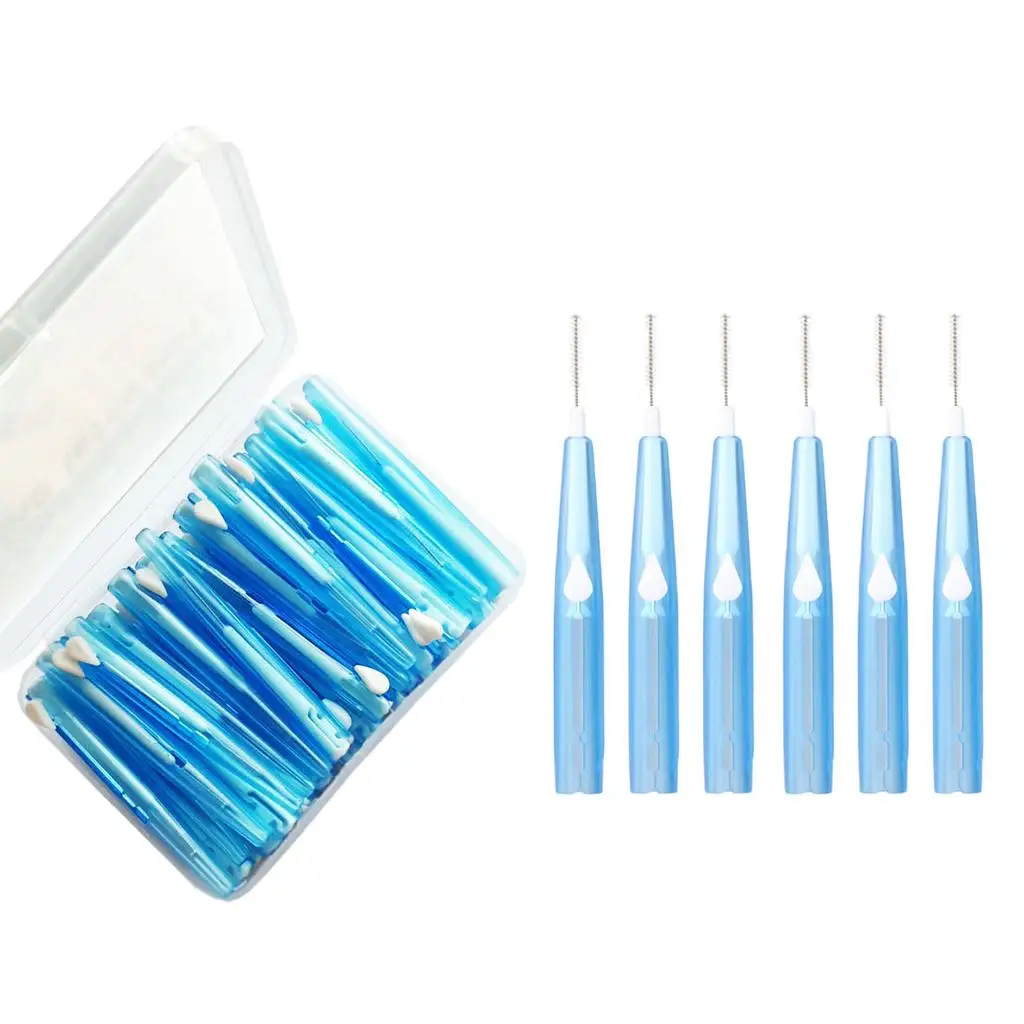 

Set Of 60 Interdental Brushes Brushes Brushes In A Storage Box for Interdental