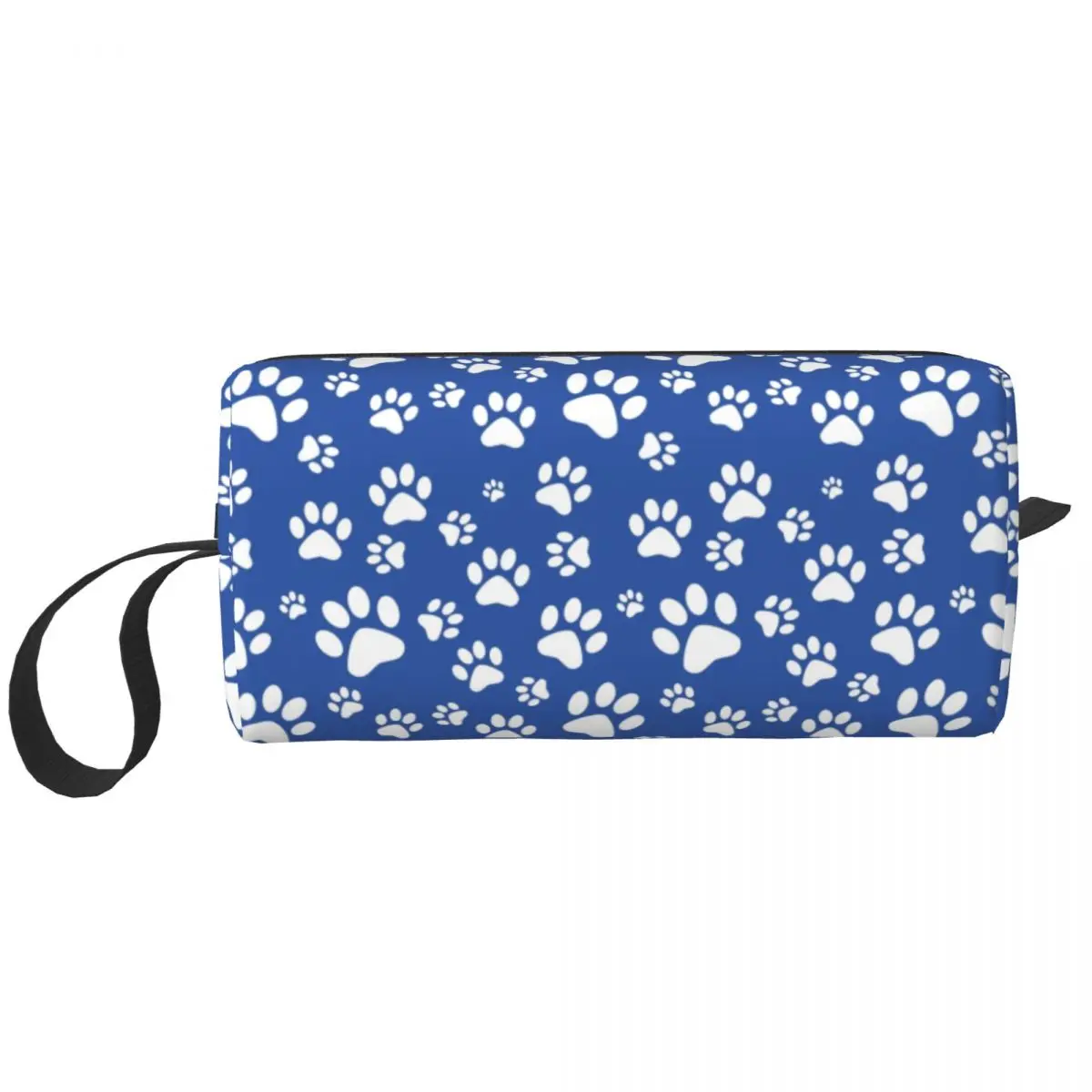 Custom Cute Pet Dog Paw Love Travel Cosmetic Bag for Animal Footprint Gift Toiletry Makeup Lady Beauty Storage Dopp Kit