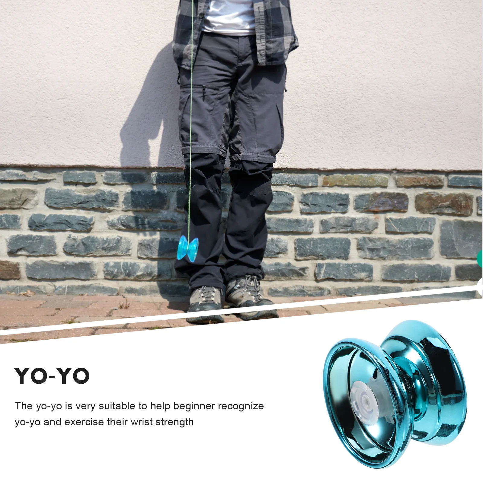 

1 set Entry-Level Yo-Yo For Beginners Alloy String Ball Smooth Fine Shaft Hand-Eye Coordination Fingertip Skill Development