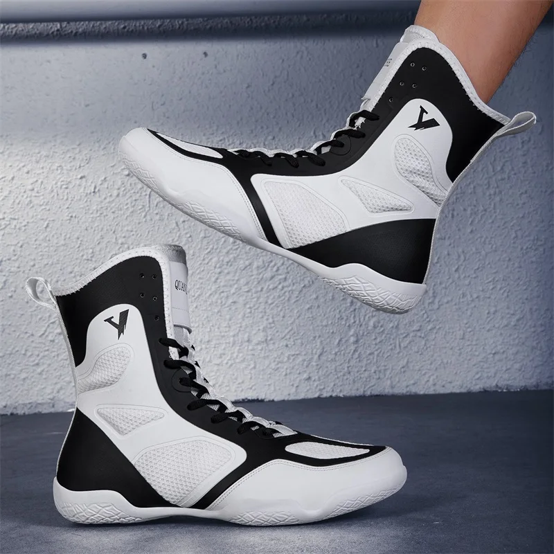 Classic Brand Comfortable High Top Men Wrestling Sneaker Designer Plus Size Boxing Fighting Boot Breath Indoor Gym Training Shoe