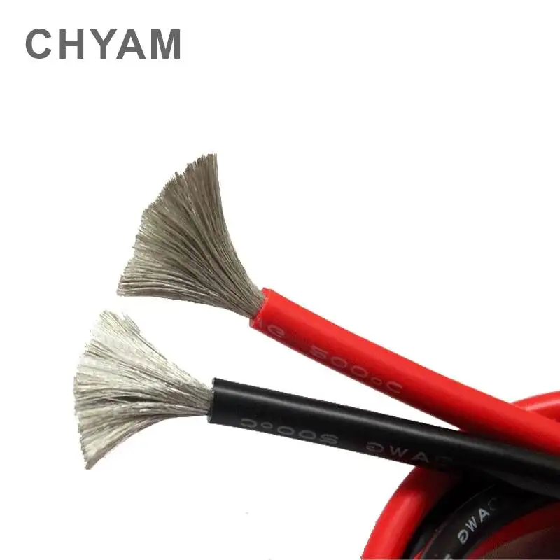 سلك كابل لينة سيليكون سلك 11AWG 10AWG 9AWG 8AWG 7AWG 6AWG 4AWG 35 / 50 / 70mm2 الحرارة مقاومة 200 ° الباردة مقاومة-60 °