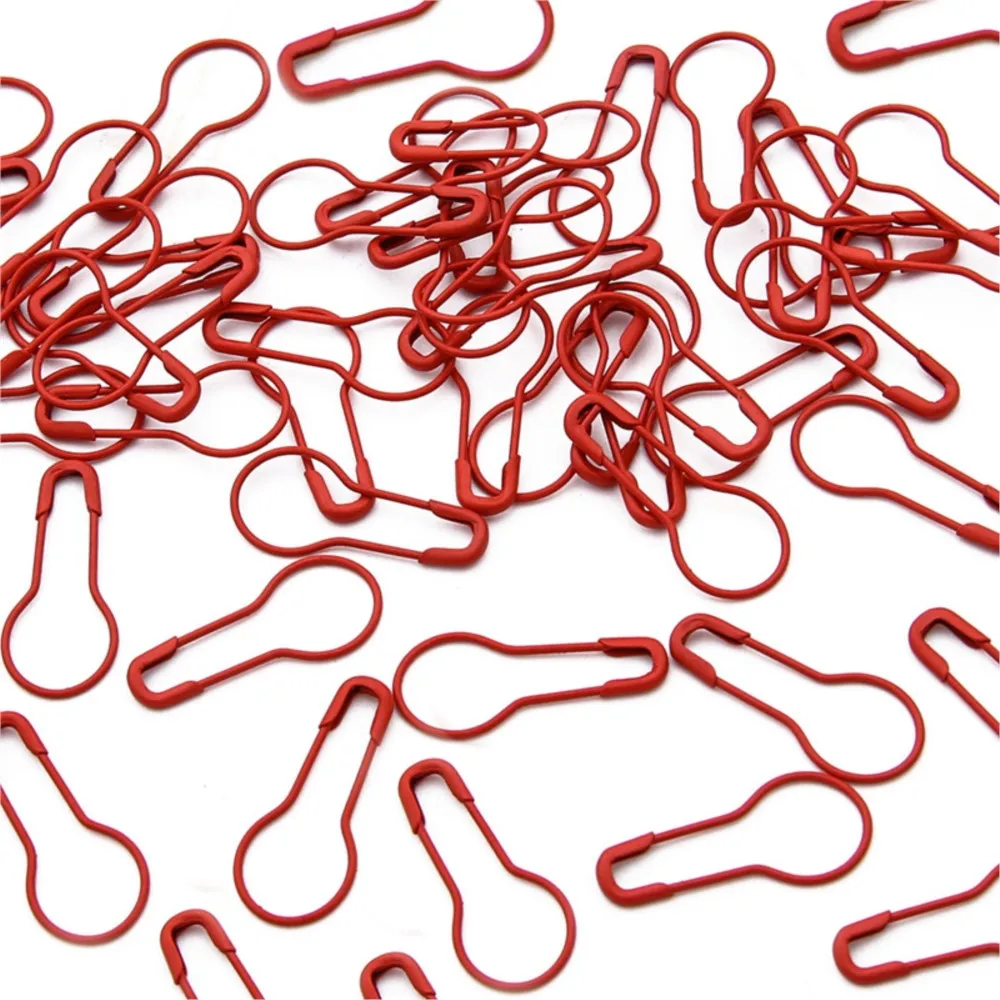 100 قطعة دبابيس معدنية الكروشيه اكسسوارات القرع دبوس الأمان قفل الحياكة علامة علامة DIY بها بنفسك الخياطة أداة إبرة كليب الحرف اكسسوارات #2