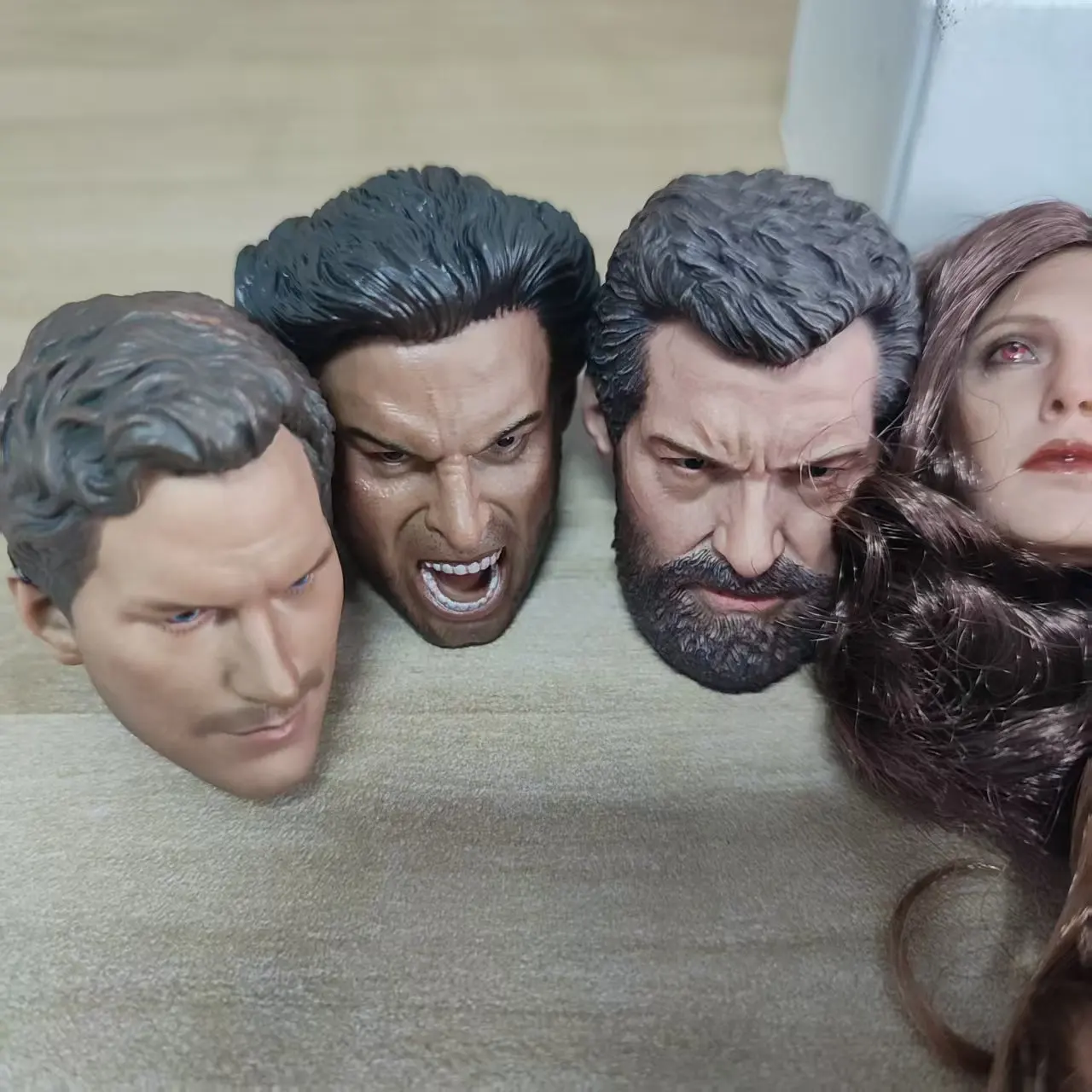 Sculpture de tête masculine et féminine, échelle 1/6, modèle adapté au corps de 12 pouces, accessoires de figurine d'action