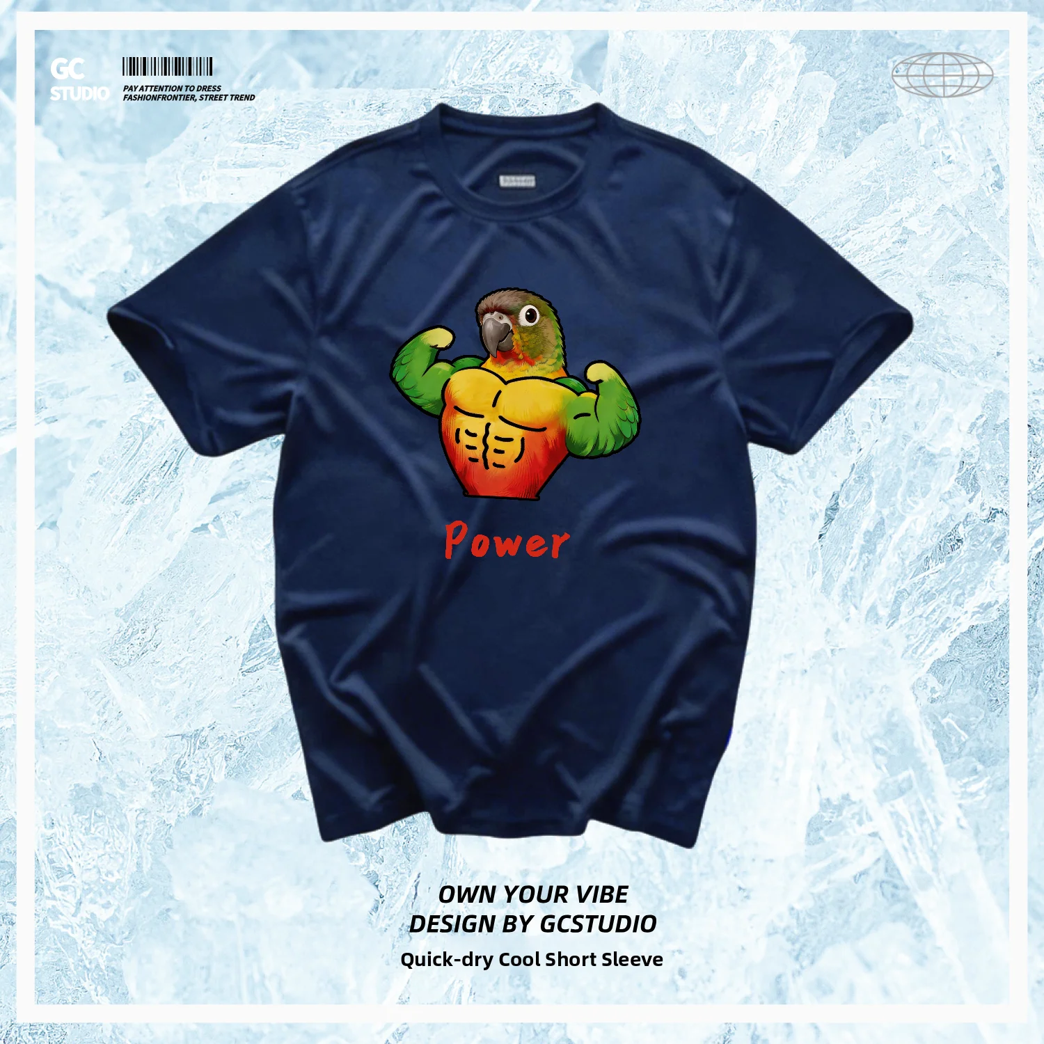 Fitness Fun Muscle Print T-Shirt Short Sleeve Cool Feeling Commuting Gym Unisex Comfortable Breathable Summer Fashion T-Shirt