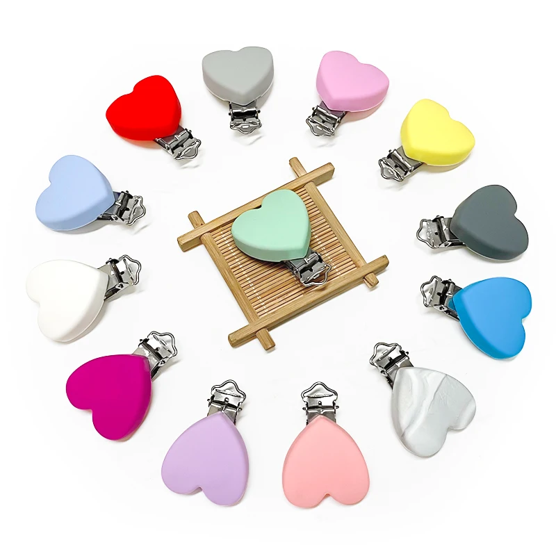 3 szt. Silikonowy Klips do Smoczka Łańcuszek Uchwyt Smoczek Klipsy do Karmienia Bez BPA Akcesoria do Łańcuszka do Smoczka