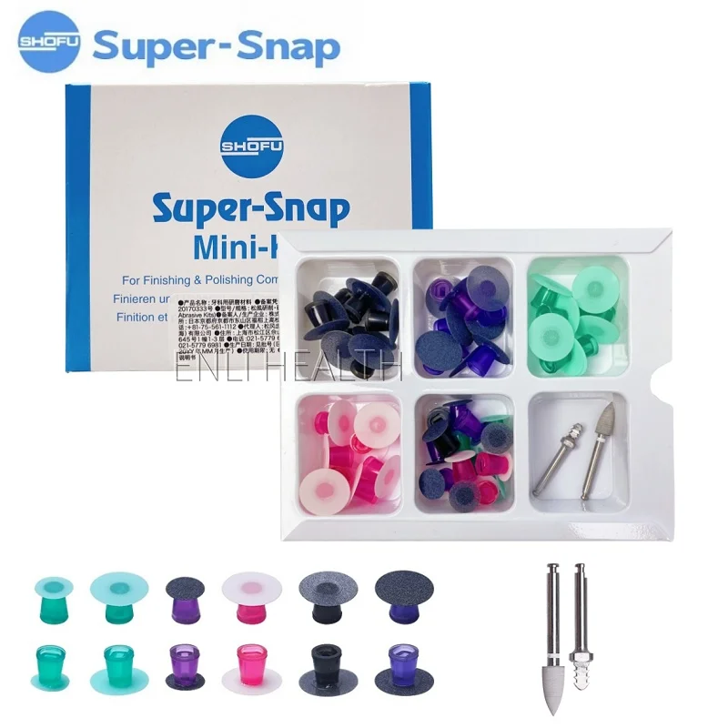 

SHOFU Super-Snap Rainbow Dental Technique Kit Oral Resin Polishing Discs Set Dental Composite Polishing and Finishing Disc