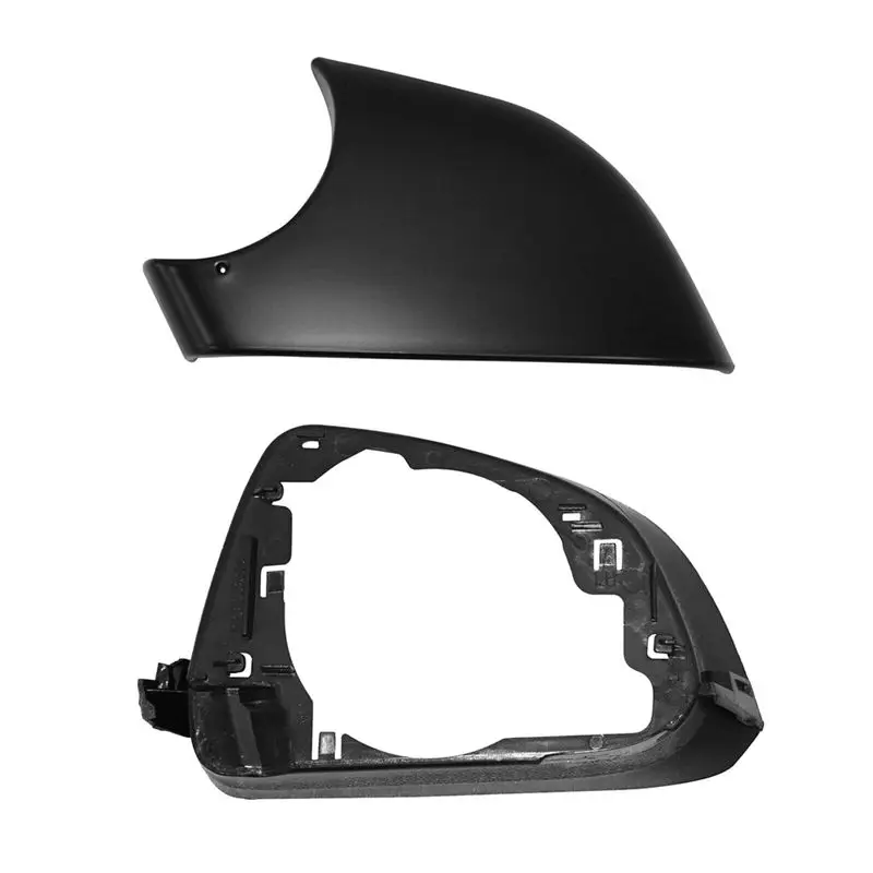 

A65P-Car Side Door Mirror Lower Cover With Frame Black For Tesla Model 3 2017-2021