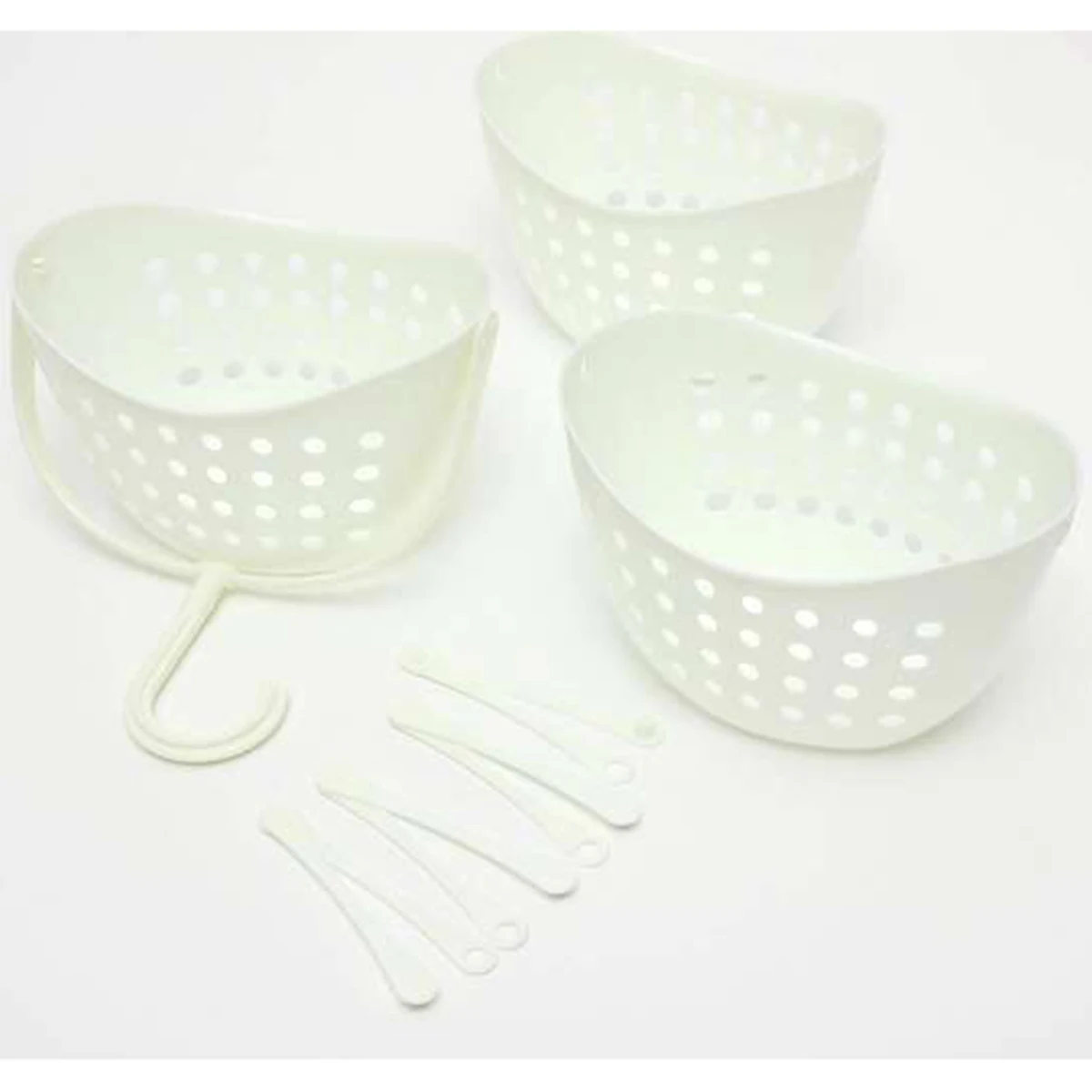 

Bathroom Hanging Basket Storage Rack for Kitchen Bathroom Desk 3 Tier Spice Soap Shampoo ganizer Shower Huge Capacity PP