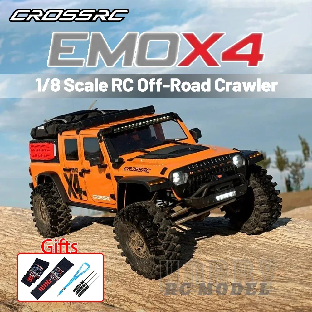 NEW CROSSRC EMO X4 Big Leopard 4WD RTR 1/8 RC Electric Remote Control Model Car Crawler Road Rescue Vehicle