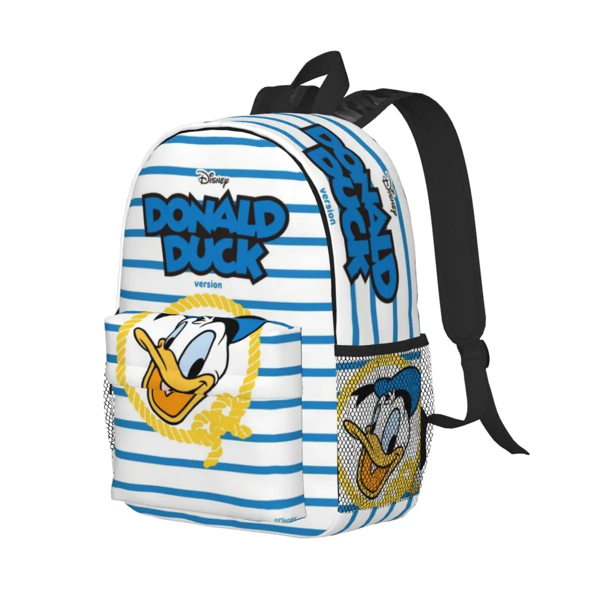 Mochila leve Donald Duck de 15 polegadas – Bolsa versátil e elegante para escola, viagens e uso diário