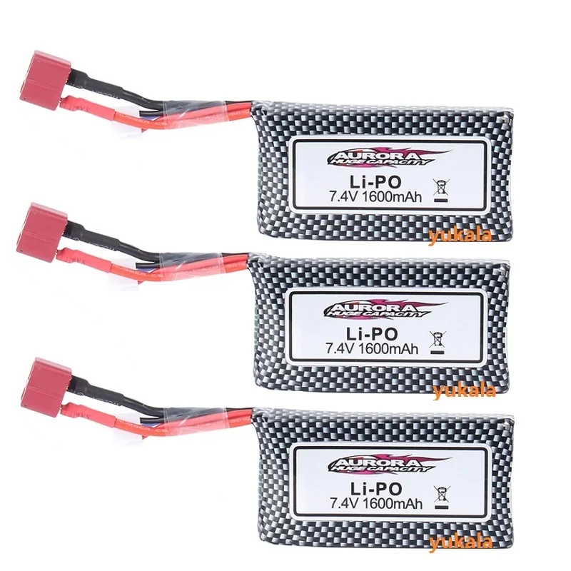 XLH/XINLEHONG 9125  R/C Truck original 2S 7.4v 1600mAh / Upgrade 7.4v 2000mAh Lipo Battery /7.4V USB charger XLH 9125 R/C car