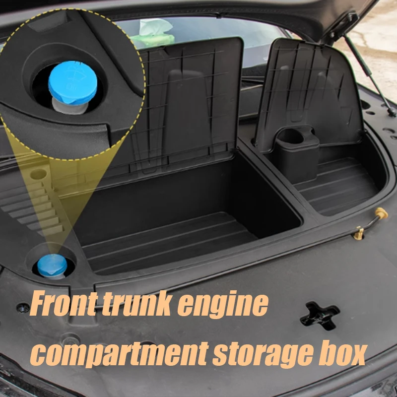 For BYD Atto 3 Yuan Plus 2022 2023 2024 Front trunk storage box, engine compartment split type dust-proof storage box