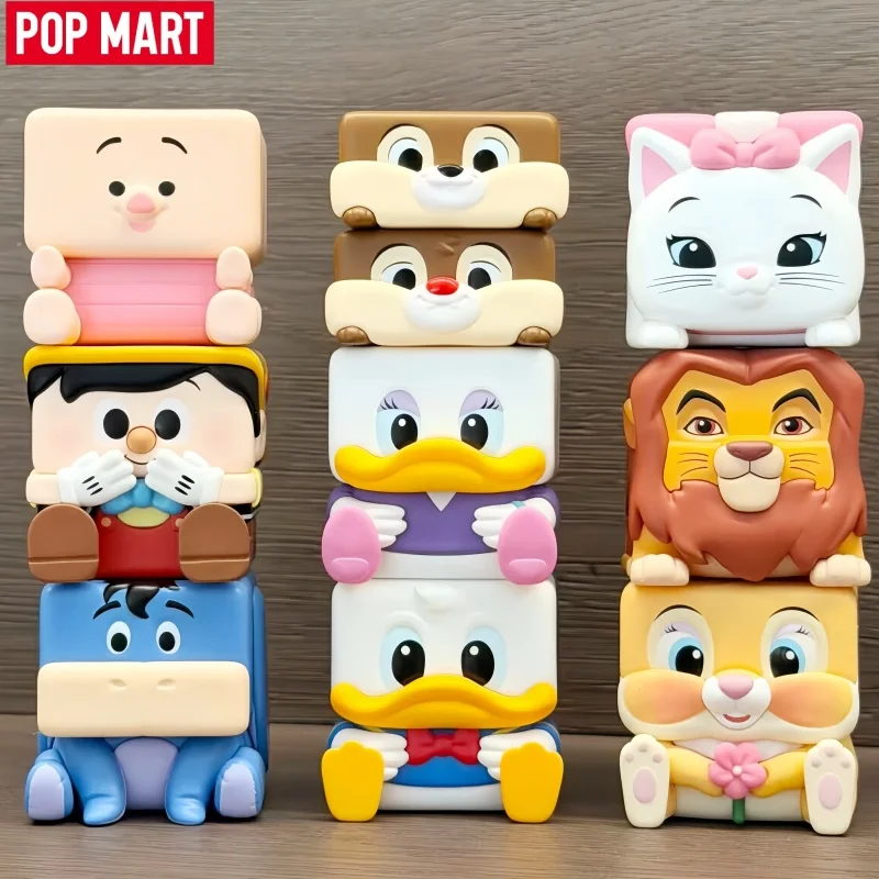 New POP MART Disney Classic POP CUBE-2 Series Mystery Box Genuine Blind Box Guess Toys Bag Ornament Figurines Home Decor Desktop