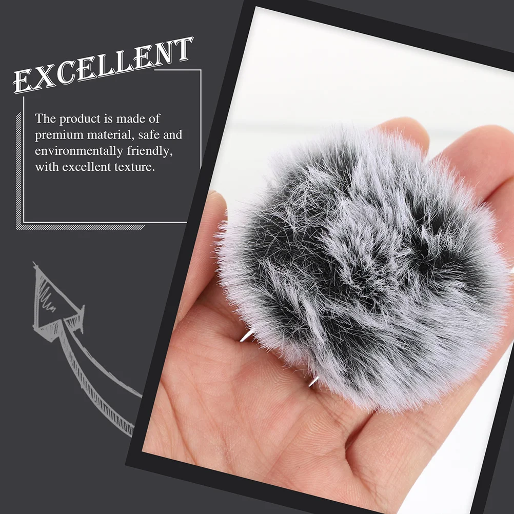 

2Pcs Microphone Windproof Cover Simple Application Moisture Dirt Protection Mic Accessory Microphone Cover Covers for Mic