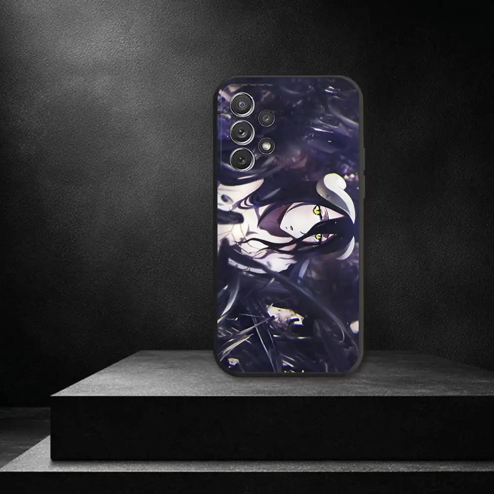 حافظة هاتف A-Albedo Anime O-Overlord لهاتف سامسونج S 25,24,23,22,30,21,10,9,Ultra,Plus,Lite,FE,4,5G حافظة ناعمة سوداء #4