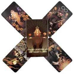 Stars Lighting Up the Night Tarot Cards A 80 Deck Oracle English Visions Divination Edition Borad Playing Games